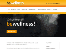 Tablet Screenshot of bewellness.se